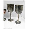 Image 3 : LOT OF 3 MALBORO WINE GLASSES AND 2 ETCHED WINE GOBLETS