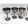Image 4 : LOT OF 3 MALBORO WINE GLASSES AND 2 ETCHED WINE GOBLETS