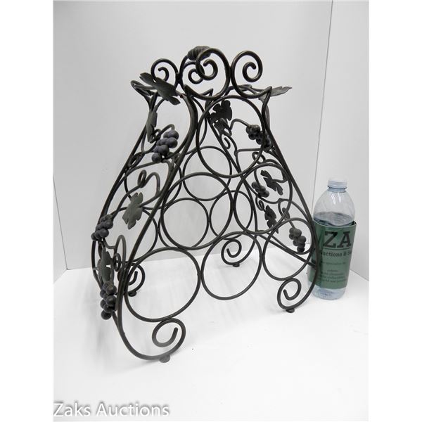 METAL GRAPE THEMES WINE BOTTLE HOLDER