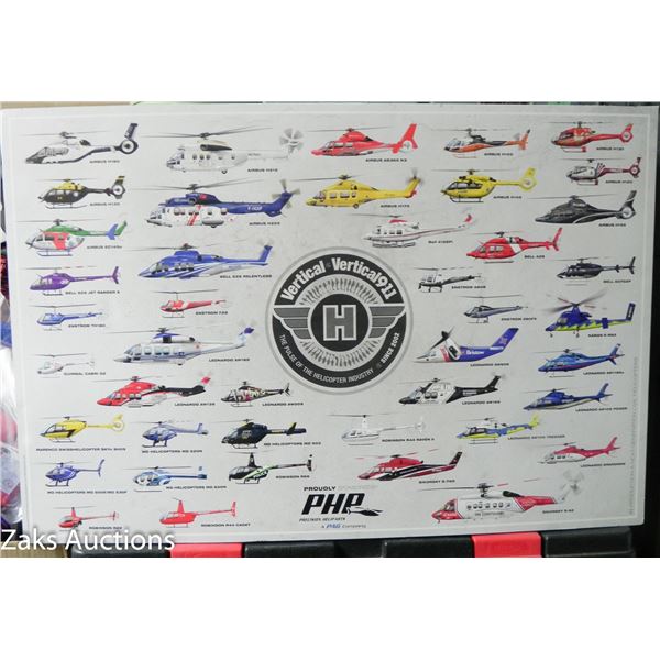 VERTICAL 911 MASSIVE POSTER OF HISTORICAL HELICOPTERS