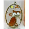 Image 3 : LOT OF 2 BATTERY OPERATED DECOR (WORKING) AND ADORABLE OWL GLASS WINDOW DECOR