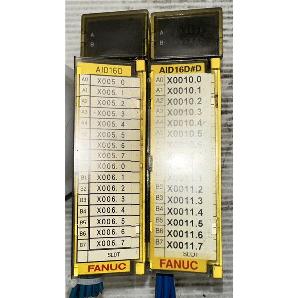 Lot of (2) Fanuc #A03B-0819-C104#D AID16D I/O Model A