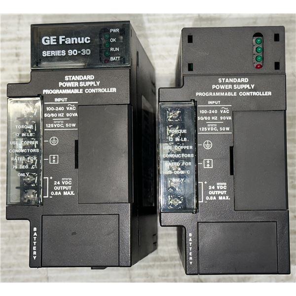 Lot of (2) GE Fanuc #IC693PWR321W Power Supplies