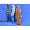 Image 2 : NEW - Damascus Gut Hook Skinner Knife with Sheath