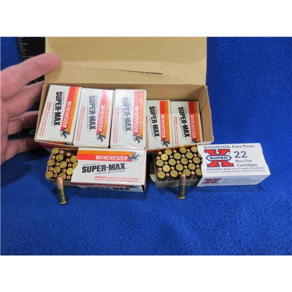 22 LR 34gr HP HV Super-Max Winchester Cartridges