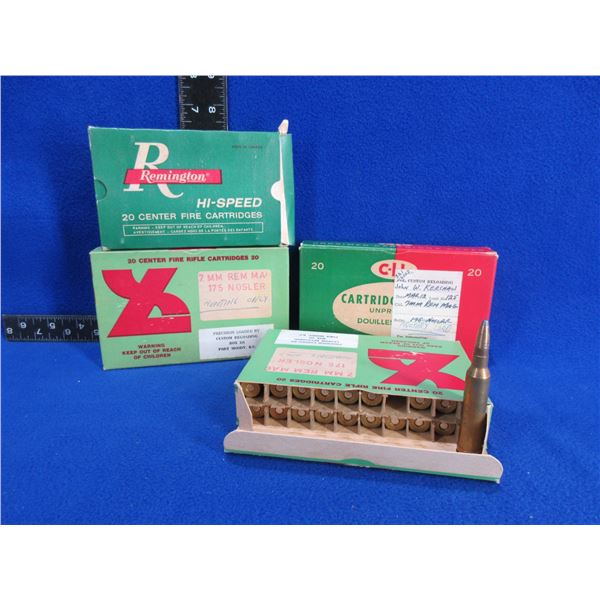 7MM Rem. Mag Reloads - 4 Boxes of 20