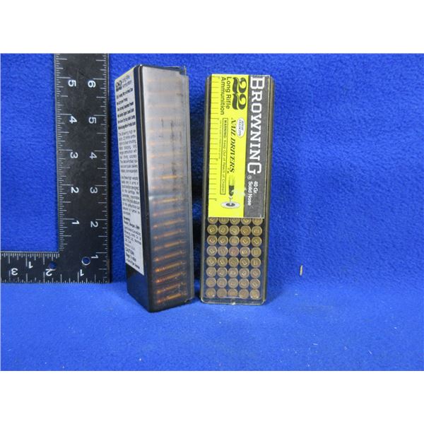 22 LR 40gr HV Solid Nose Nail Drivers Browning Cartridges