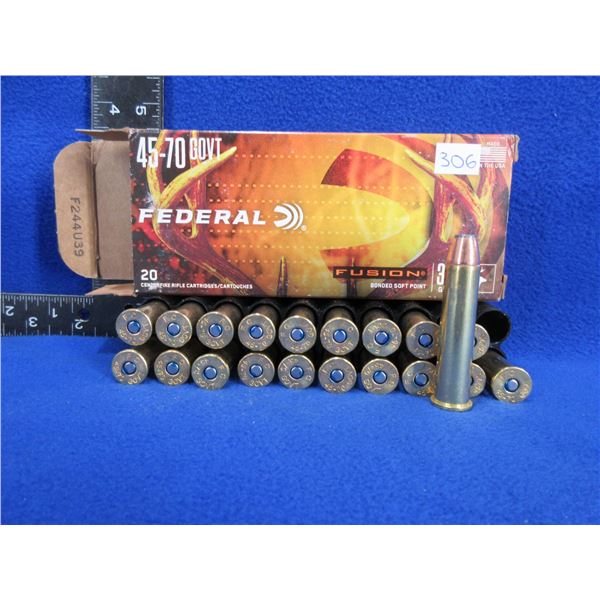 45-70 Gov't 300gr BSP Fusion Federal Cartridges - Box of 20