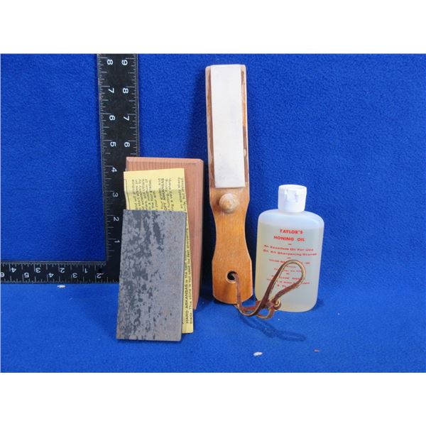 Handi-Stone Hone, Arkansas Sharpening Stone, Honing Oil