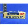 Image 3 : Collector Ammo - 30-06 220gr SP CIL Dominion Cartridges