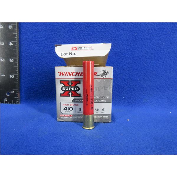 410 Ga 3" 6 Shot SuperX Winchester Shotshells - Box of 25