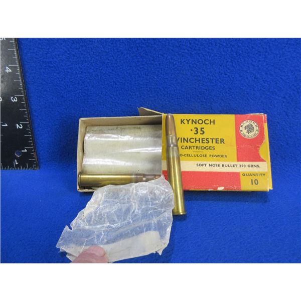 Collector Ammo - 35 Win. 250gr SN Kynoch Cartridges