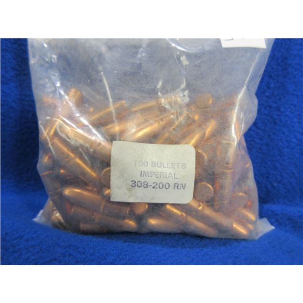 308 Cal. 200gr RN Imperial Bullets - Bag of 100