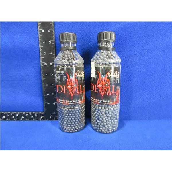 Blaster Devil Airsoft BB's - 0.43g/6mm BB - 2 Bottles of 3000