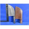 Image 1 : NEW - Damascus Cleaver Chef Knife with Leather Sheath