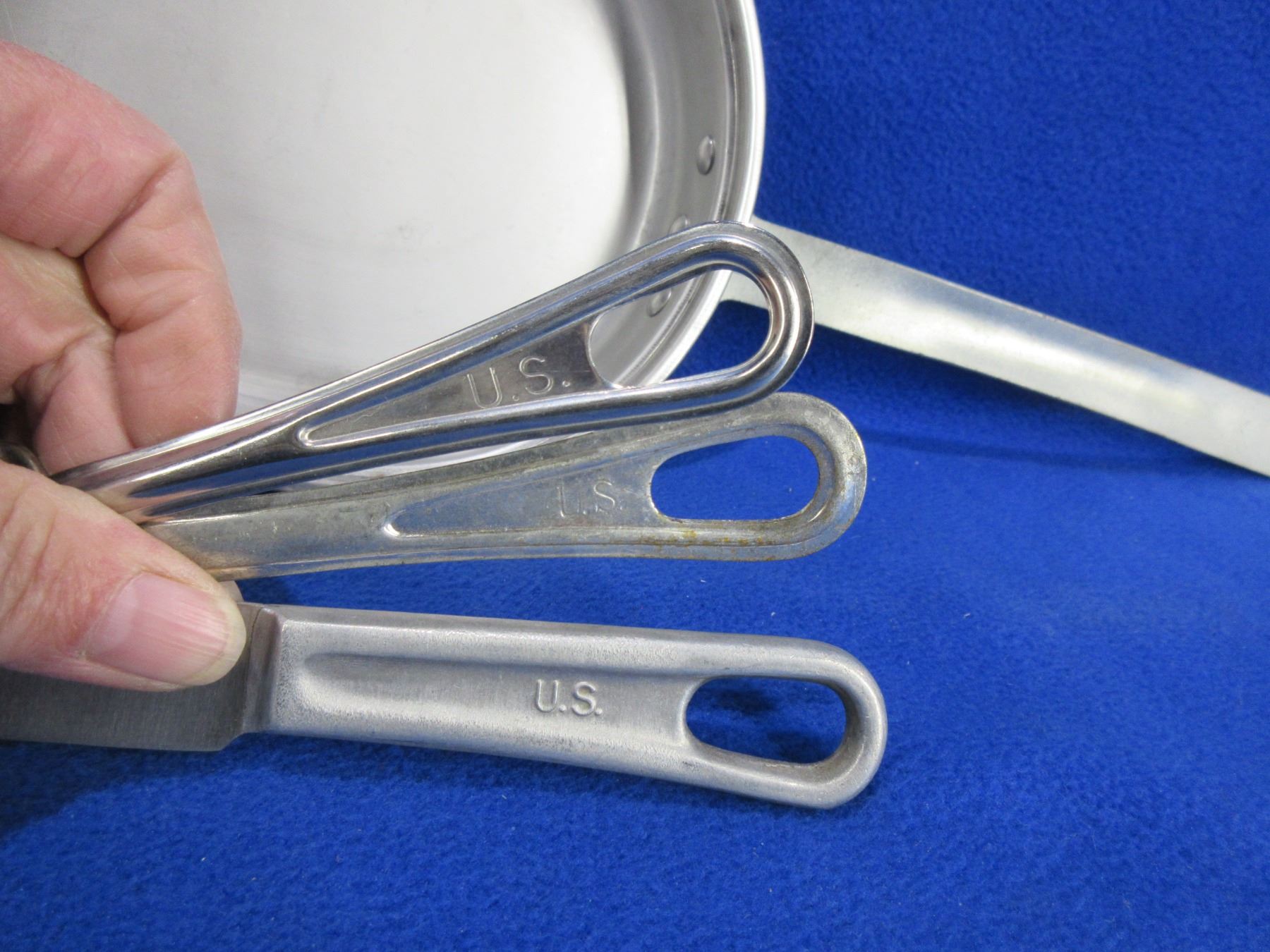 thumbnail interactive-video image 1 of NOS US Military Mess Kit Fork - Stainless Steel - Army Utensil For Camping & Scout 1 of 6
