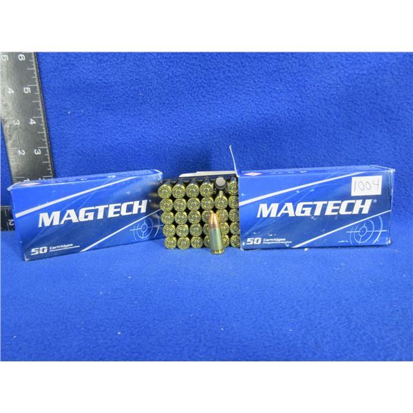9MM Luger 124gr FMJ Magtech Cartridges - 2 Boxes of 50