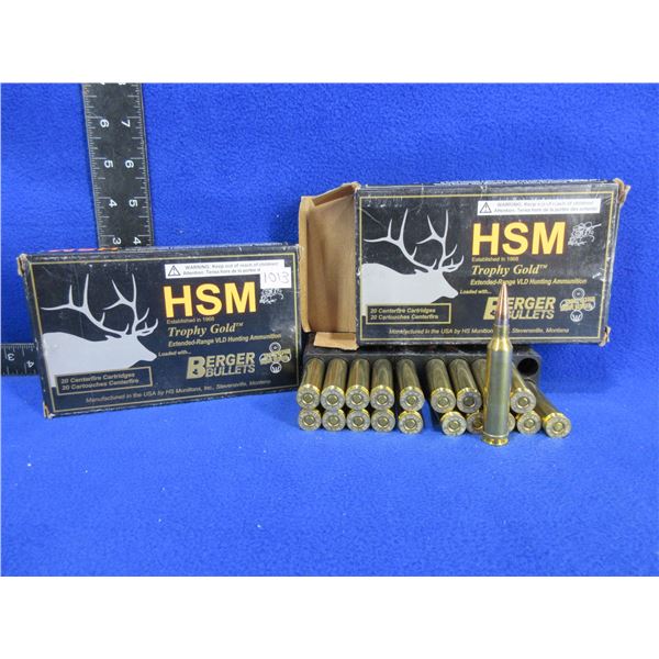 264 Win. Mag 140gr Berger HPBT VLD HSM Cartridges
