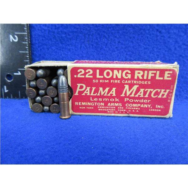 Collector Ammo - 22 LR Palma Match Remington Cartridges