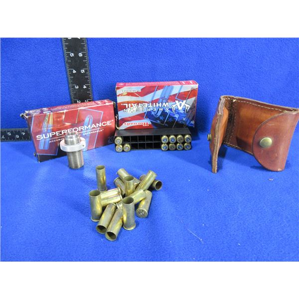 Lot of Misc. - Brass, 6MM Rem. Trim Die, Ammo Pouch
