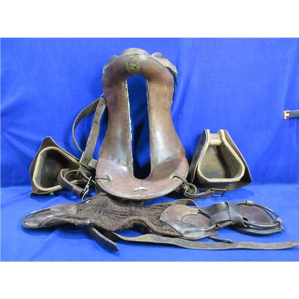 McClellan Saddle with Original Horse Hair Cinch and Stirrups