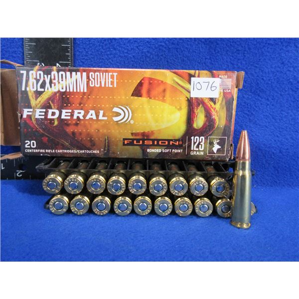 7.62X39MM Soviet 123gr BSP Fusion Federal Cartridges