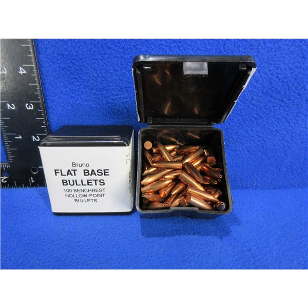 6MM/243 Bruno Flat Base Bullets - Box of 100, Box of 85