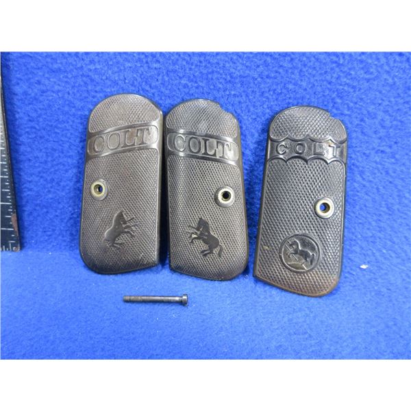 3 Colt 1903 Pistol Grips - 2 are left side, 1 is right side