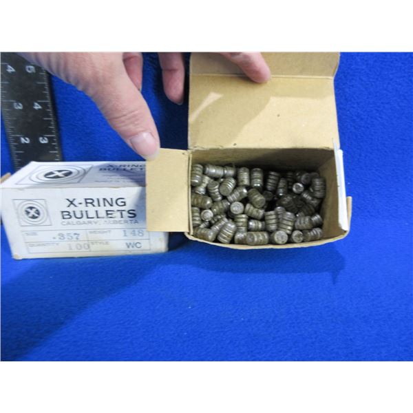 357 Cal. 148gr Wadcutter X-Ring Bullets