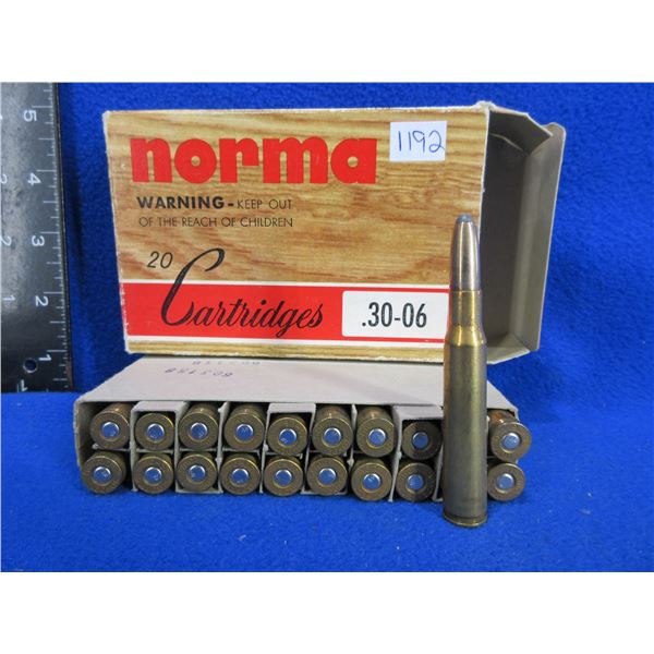 30-06 Sprg 220gr SP RN Norma Cartridges - Box of 20