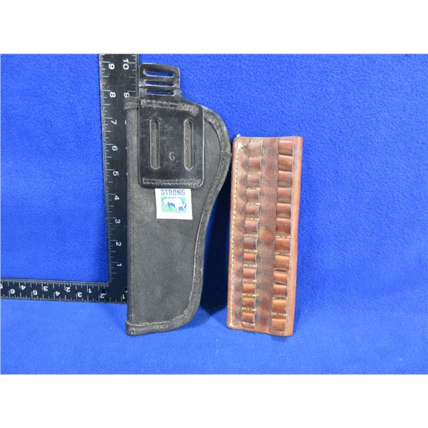Strong # 6 Holster and Leather Cartridge Holder