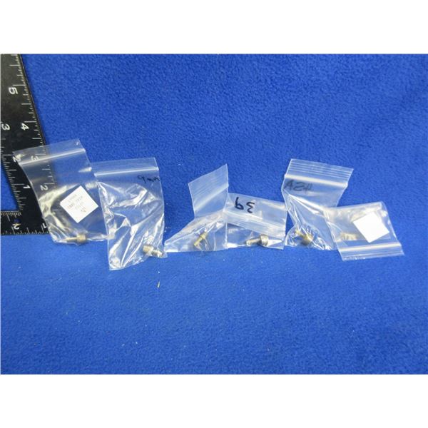 6 Lyman Case Trim Pilots - 9MM, 22, 24, 35, 39, 45A