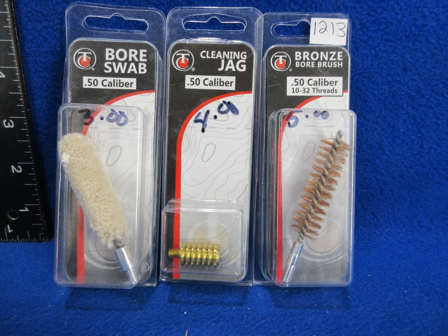 NEW 50 Cal Bore Swab, Cleaning Jag and Bore Brush