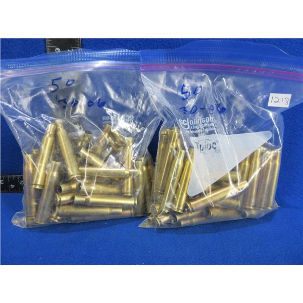 Brass Only - 30-06 Sprg Unprimed - 2 Bags of 50