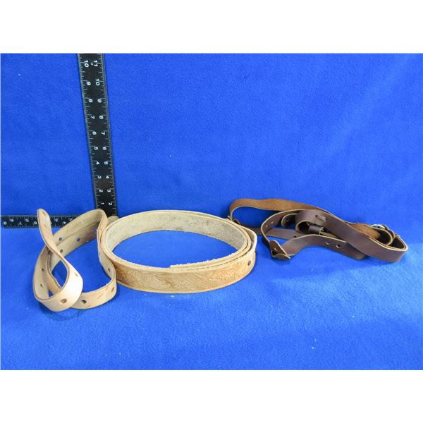 3 Unknown Leather Slings/Straps/Belts?