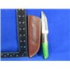 Image 1 : NEW - Damascus Chef/Paring Knife with Leather Sheath