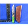 Image 2 : NEW - Damascus Chef/Paring Knife with Leather Sheath