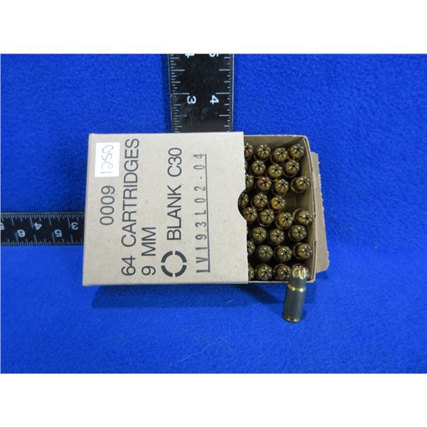 9MM Blank C30 Cartridges - Box of 64 - Must Ship Purolator