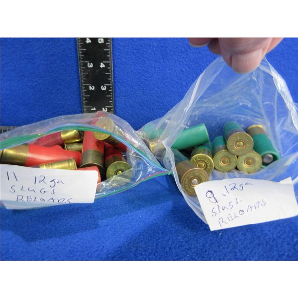 12 Ga 2 3/4" Slug Reloads - Bag of 19