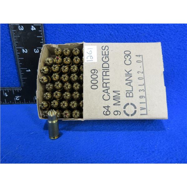 9MM Blank C30 Cartridges - Box of 64 - Must Ship Purolator