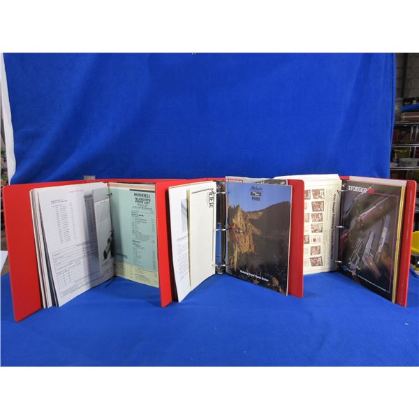 3 Binders from 1985 NRA Show - Firearms Catalogues Etc.