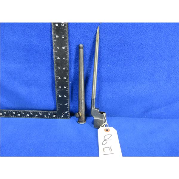 Lee Enfield No. 4 Mk II Long Branch Bayonet with Scabbard