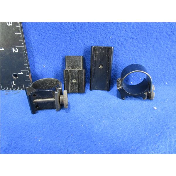 Weaver 1" Detachable Top Mount Rings with Bases