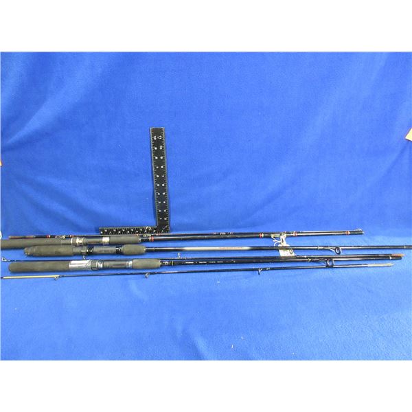 3 Fishing Rods - Storm Thunder Stick, Zebco Rhino, Zebco