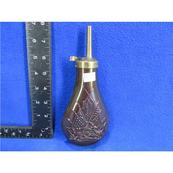 Colt Pattern Powder Flask - Has a small dent on the bottom