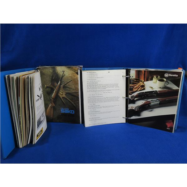 2 Binders from 1983 NRA Show - Firearms Catalogues Etc.