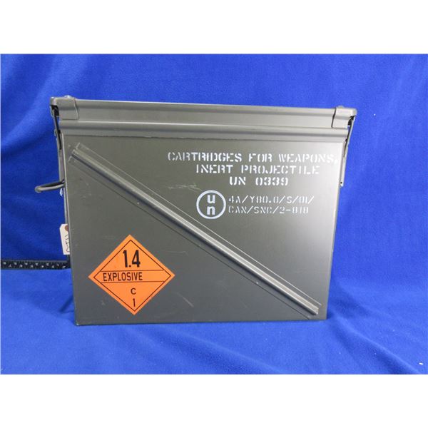 Large Metal Ammo Can - 17 1/4" x 7 1/2" x 14" High