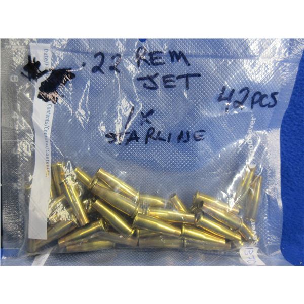 Brass Only - 22 Rem Jet Once Fired RP Headstamp