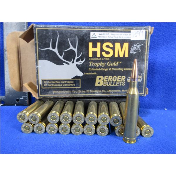 264 Win. Mag 140gr Berger HPBT VLD HSM Cartridges