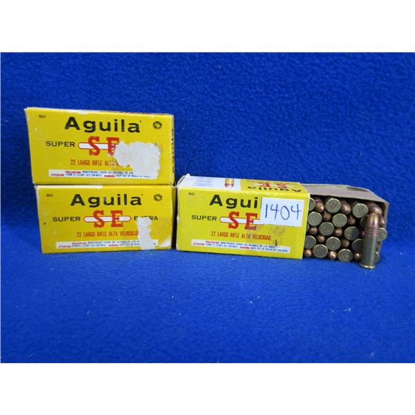 22 LR HV Solid Aguila Cartridges - 3 Boxes of 50